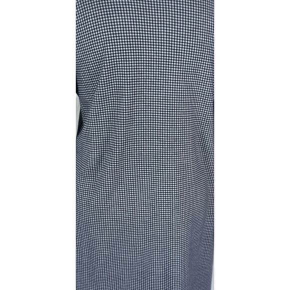 J. Jill Small Petite SP V Neck Dress Black White Check Cotton Modal Rayon - Picture 10 of 12